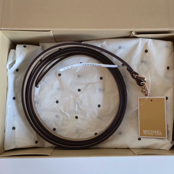 Brand New Michael Kors Skinny Leather Belt, - Picture 7 of 7